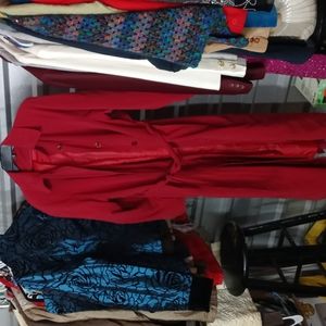 No brand Red Soft Coat